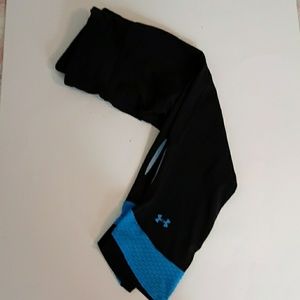 New Under Armour Heatgear black 17 inch leggings